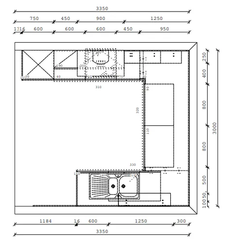 Einbauküche XL31021 von Ballerina 
